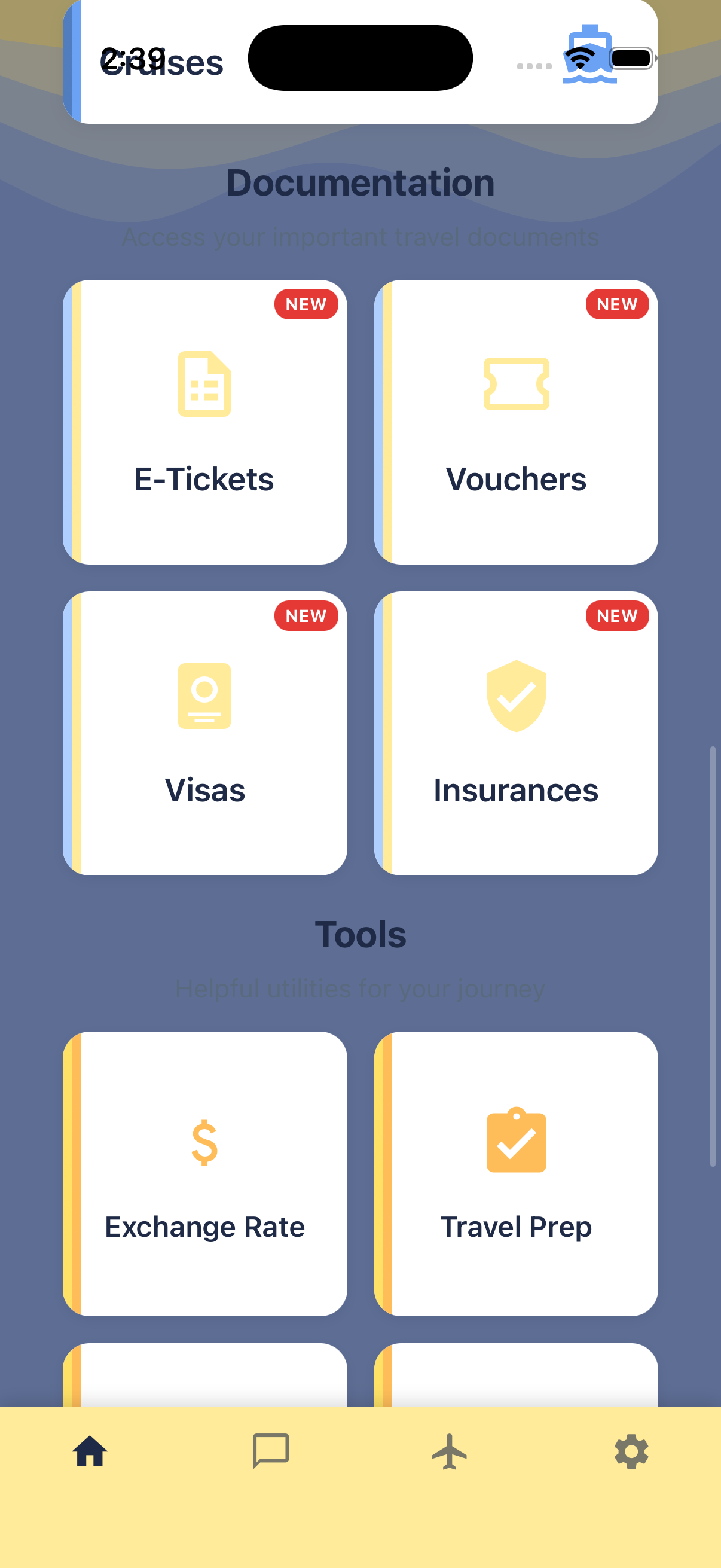 Documents & Tickets