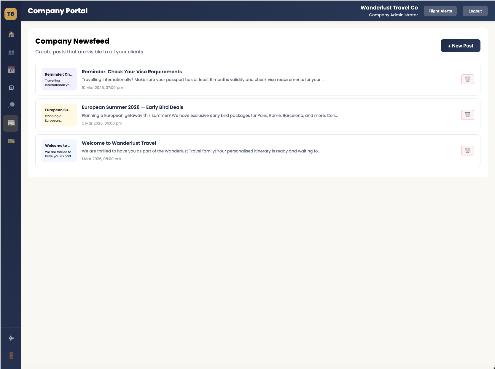 Company Newsfeed